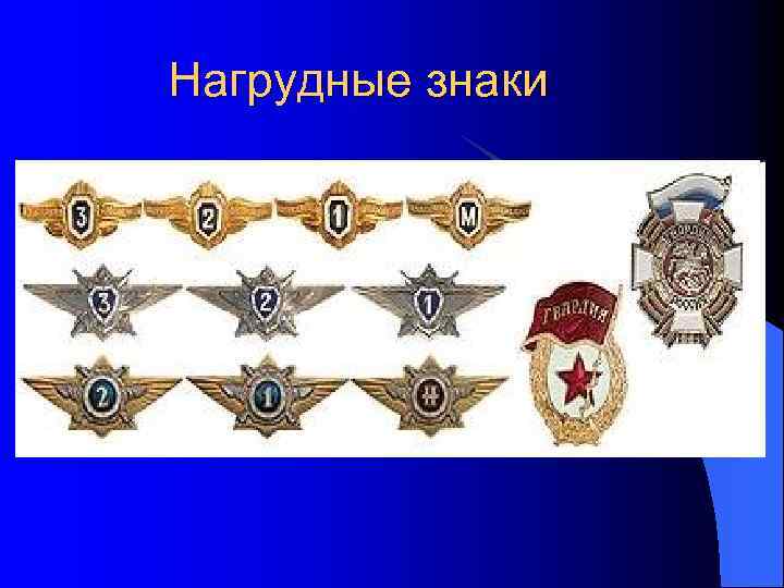 Нагрудные знаки 