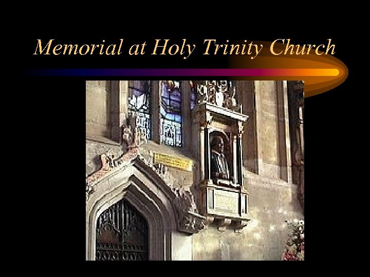 Memorial at Holy Trinity Church 