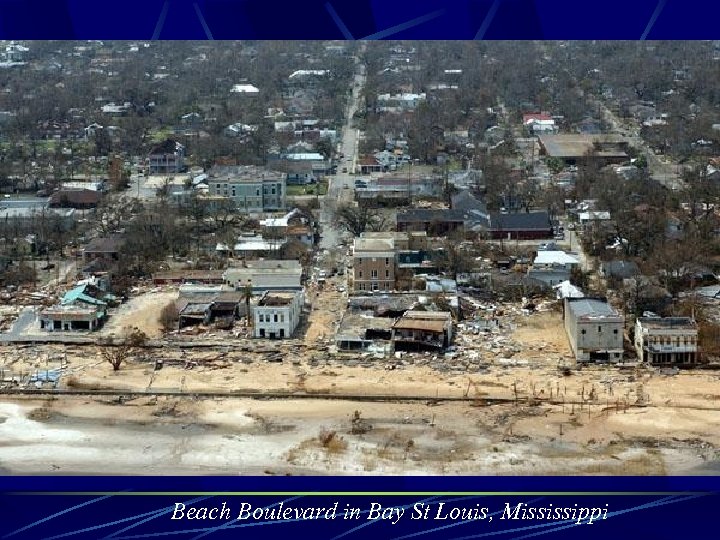 Beach Boulevard in Bay St Louis, Mississippi 