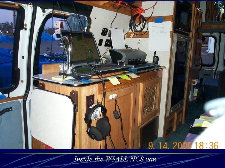 Inside the W 5 ALL NCS van 