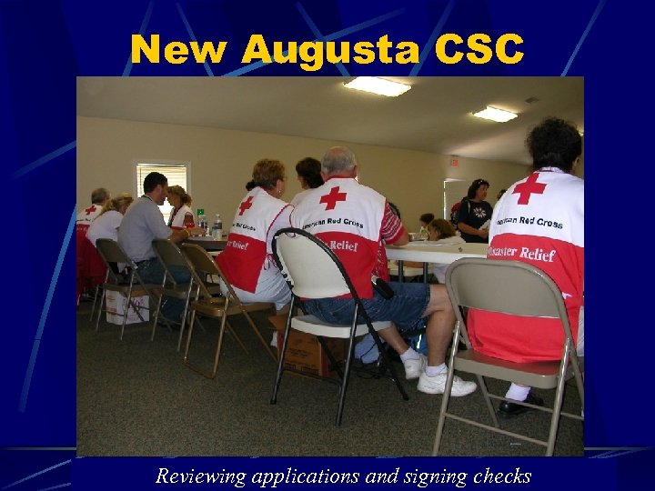 New Augusta CSC Reviewing applications and signing checks 