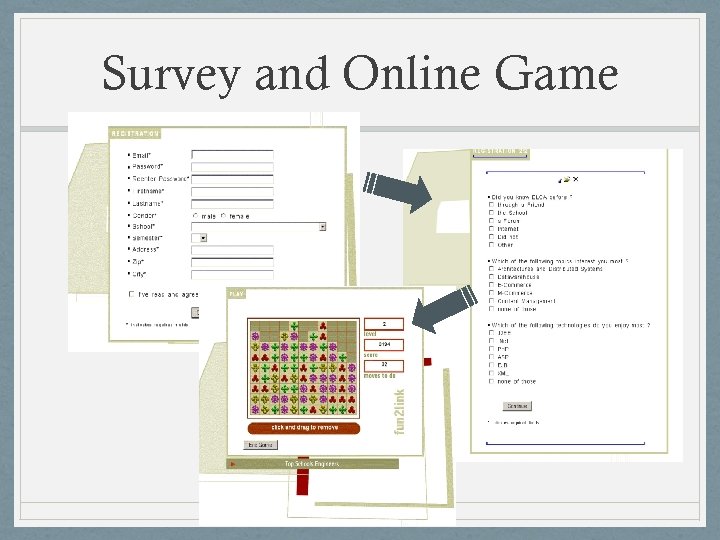 Survey and Online Game 