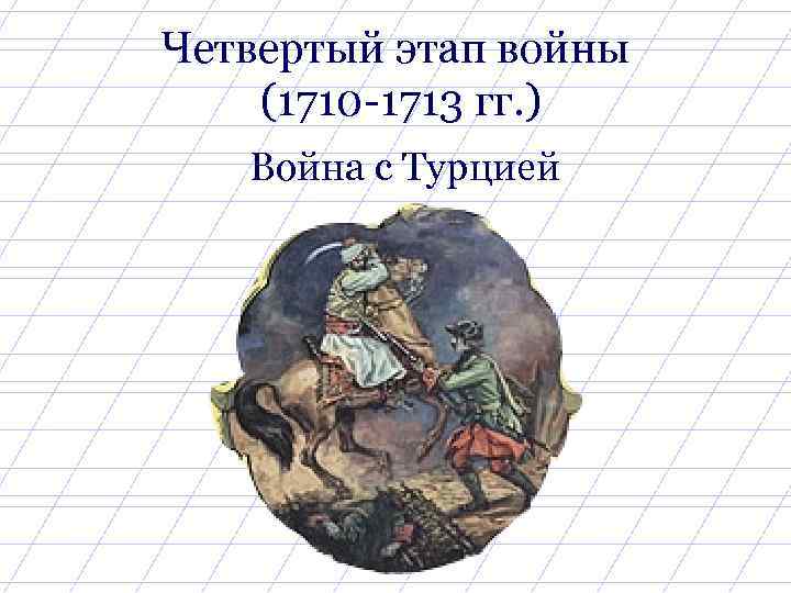 Четвертый этап войны (1710 -1713 гг. ) Война с Турцией 