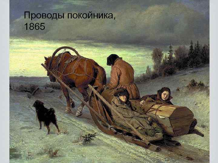 Проводы покойника, 1865 