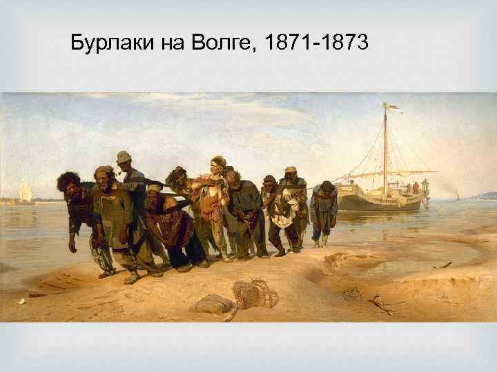 Бурлаки на Волге, 1871 -1873 