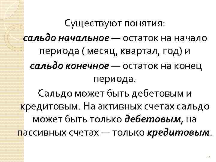 Существуют понятия: сальдо начальное — остаток на начало периода ( месяц, квартал, год) и