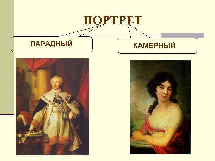 ПОРТРЕТ ПАРАДНЫЙ КАМЕРНЫЙ 