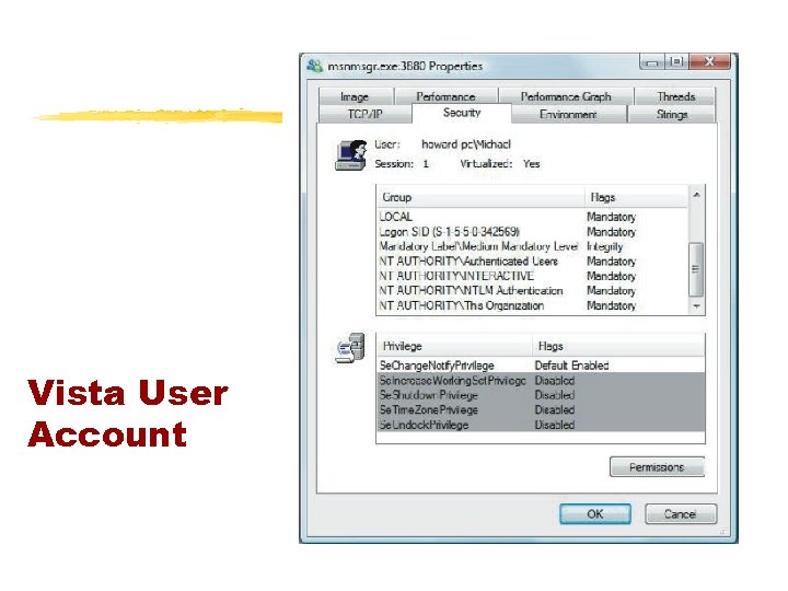 Vista User Account 