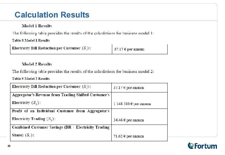 Calculation Results 36 