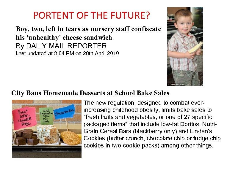 PORTENT OF THE FUTURE? Boy, two, left in tears as nursery staff confiscate his