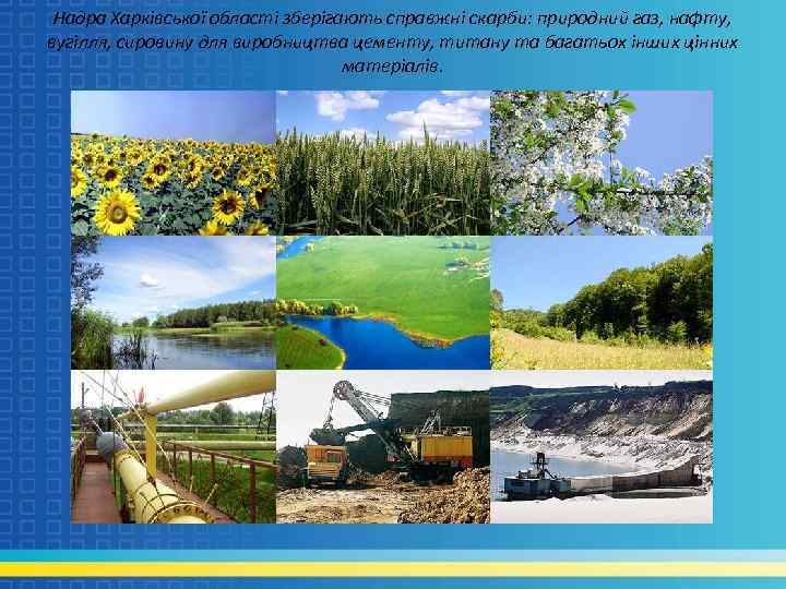 Надра Харківської області зберігають справжні скарби: природний газ, нафту, вугілля, сировину для виробництва цементу,