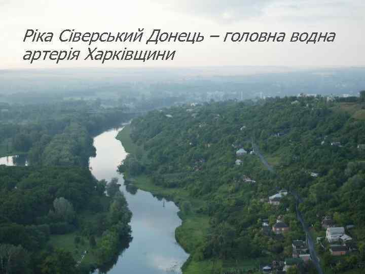 Ріка Сіверський Донець – головна водна артерія Харківщини 