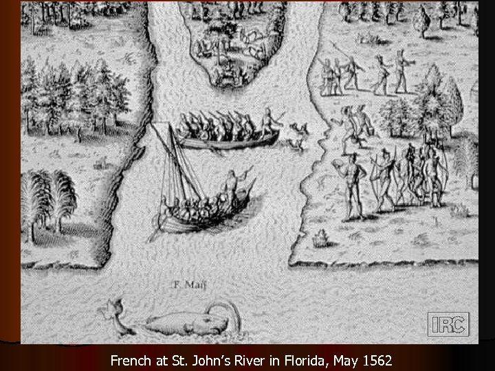 French at St. John’s River in Florida, May 1562 