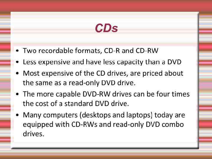 CDs 