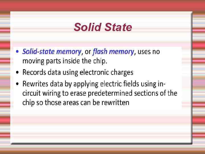 Solid State 