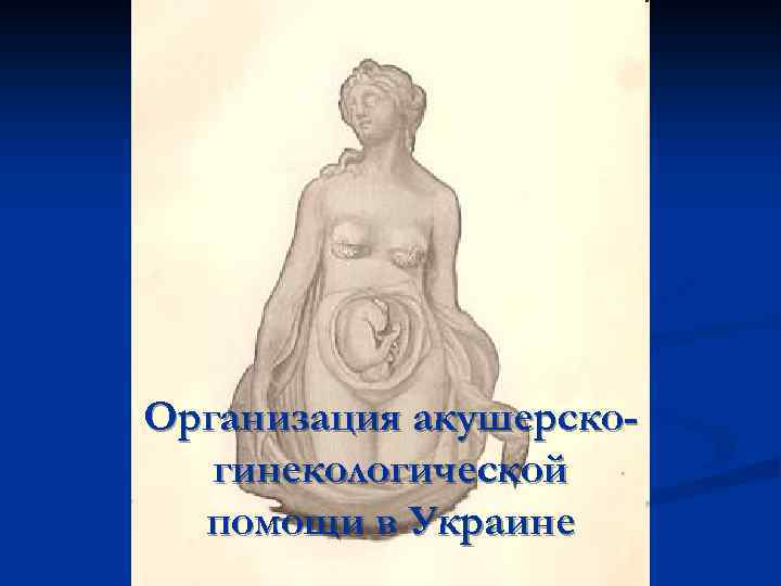 Организация акушерскогинекологической помощи в Украине 