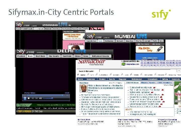 Sifymax. in-City Centric Portals 
