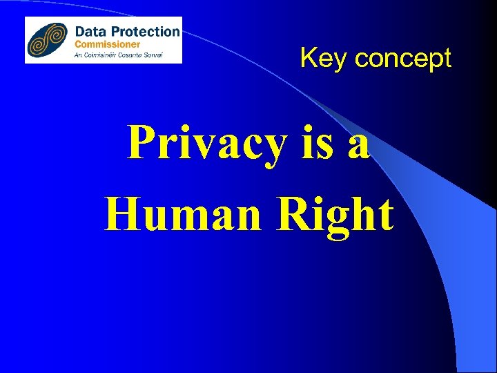 Key concept Privacy is a Human Right 