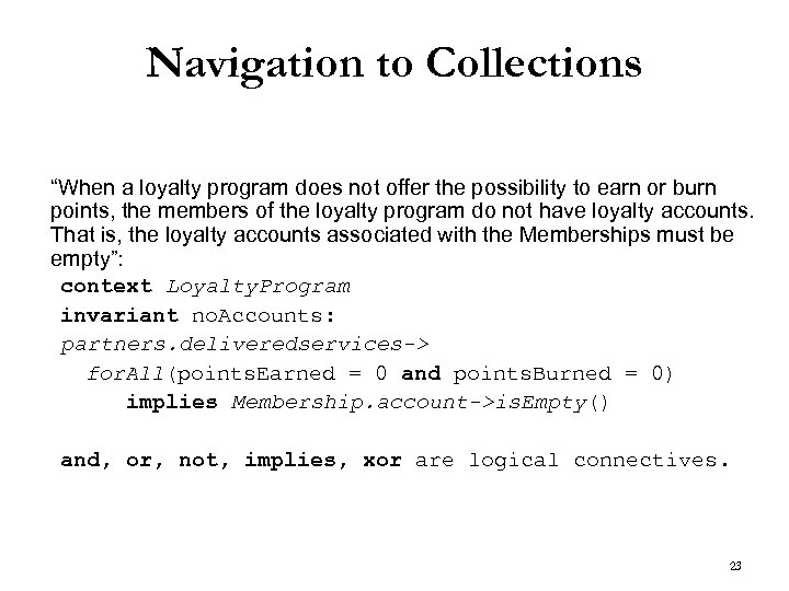 Navigation to Collections “When a loyalty program does not offer the possibility to earn