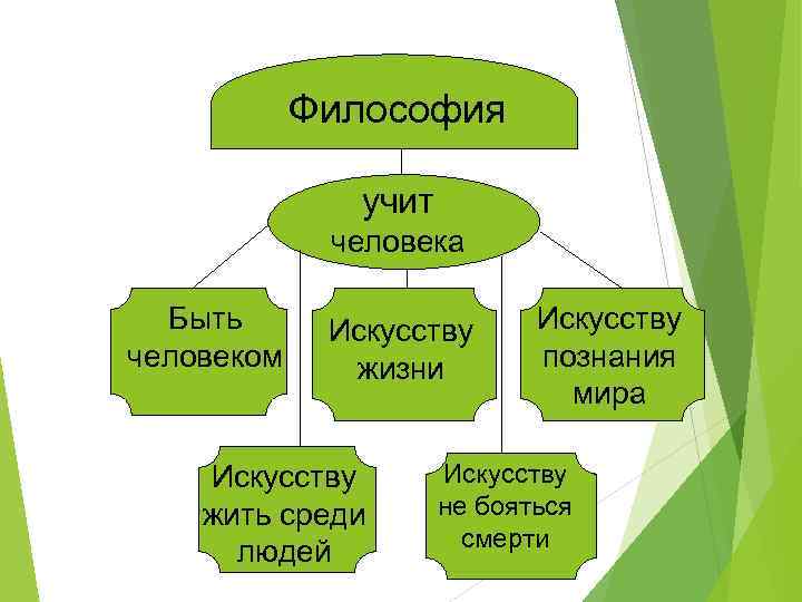 Философия учит человека Быть человеком Искусству жизни Искусству жить среди людей Искусству познания мира