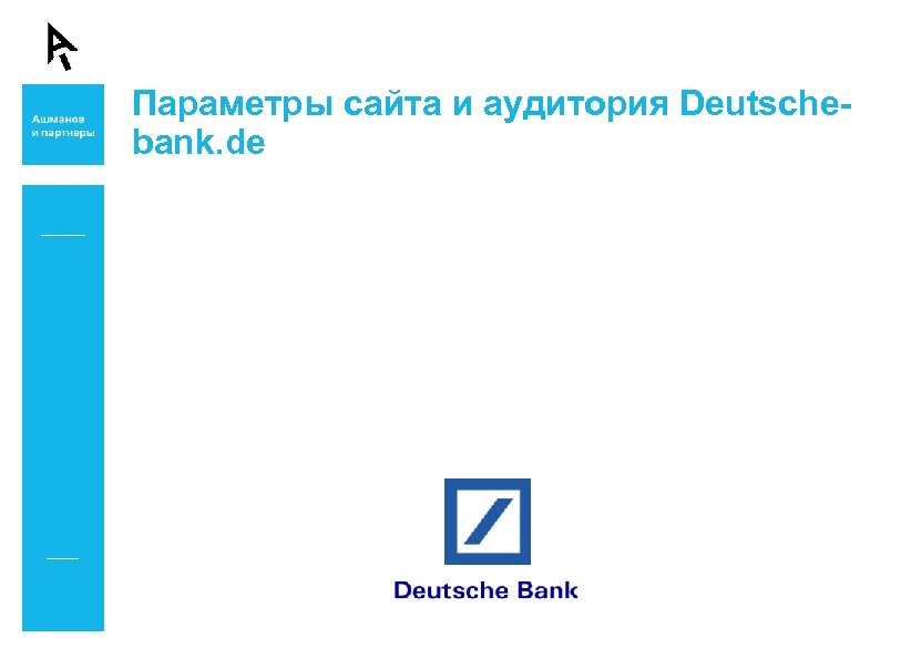Параметры сайта и аудитория Deutschebank. de 
