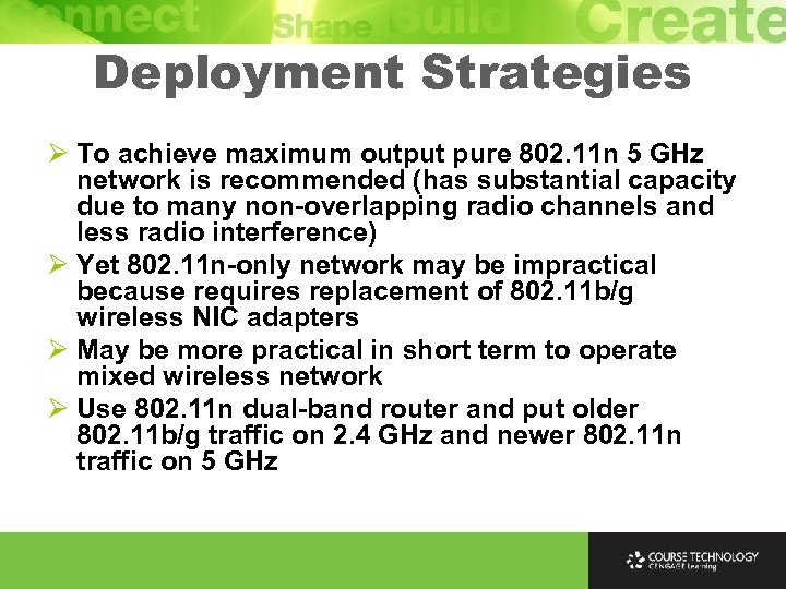 Deployment Strategies Ø To achieve maximum output pure 802. 11 n 5 GHz network