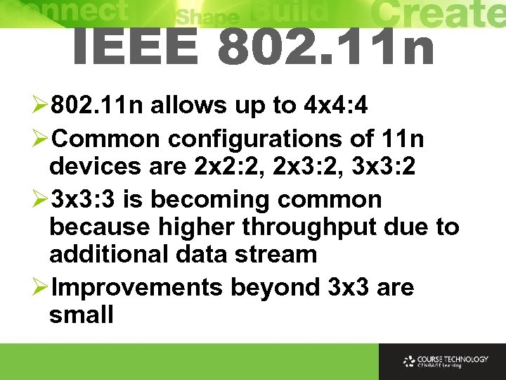 IEEE 802. 11 n Ø 802. 11 n allows up to 4 x 4: