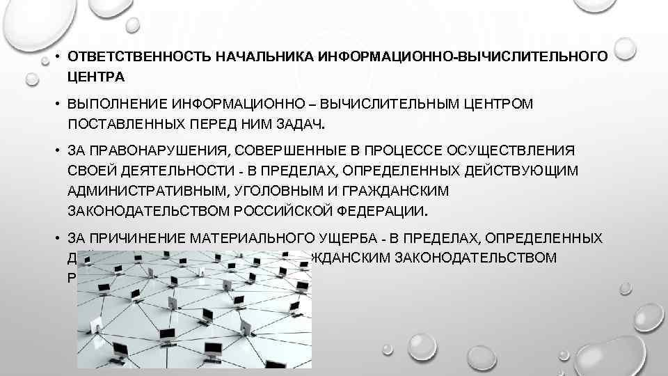 Ответственностью руководителя программы. Информационно вычислительный отдел. Обязанности начальника объекта вычислительной техники. Начальник ИТ отдела требования. Обязанности руководителя информационно-технического отдела.