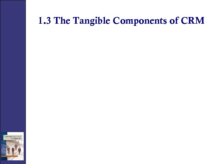 1. 3 The Tangible Components of CRM 