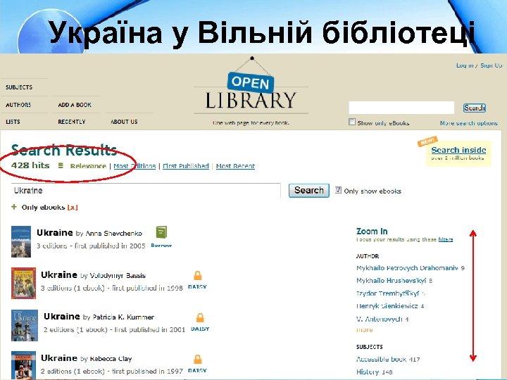 Україна у Вільній бібліотеці 
