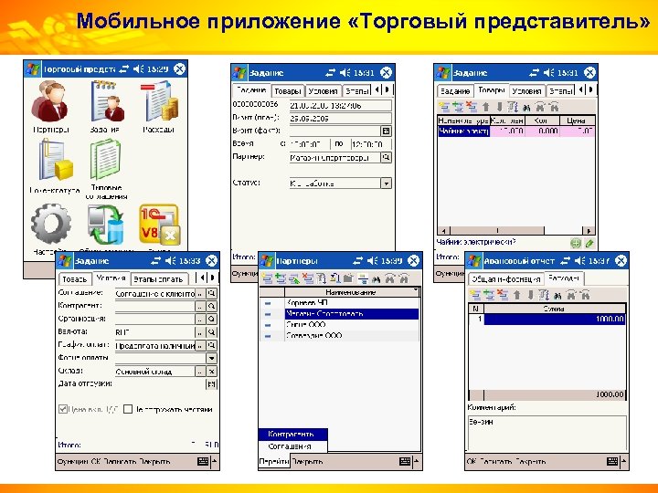 Мобильное приложение «Торговый представитель» 