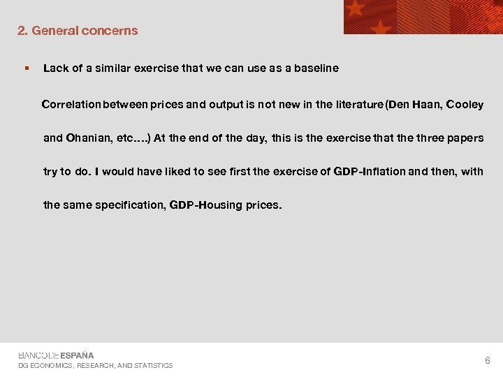 2. General concerns § Lack of a similar exercise that we can use as