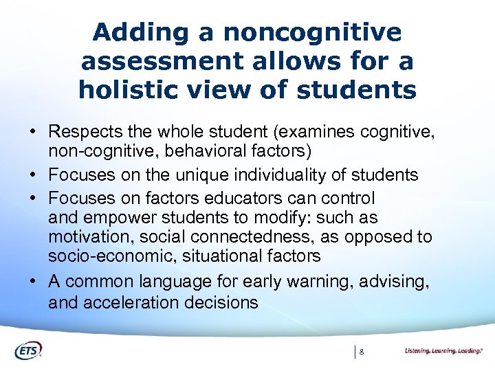 Why A Measure Of Noncognitive Abilities Is Essential