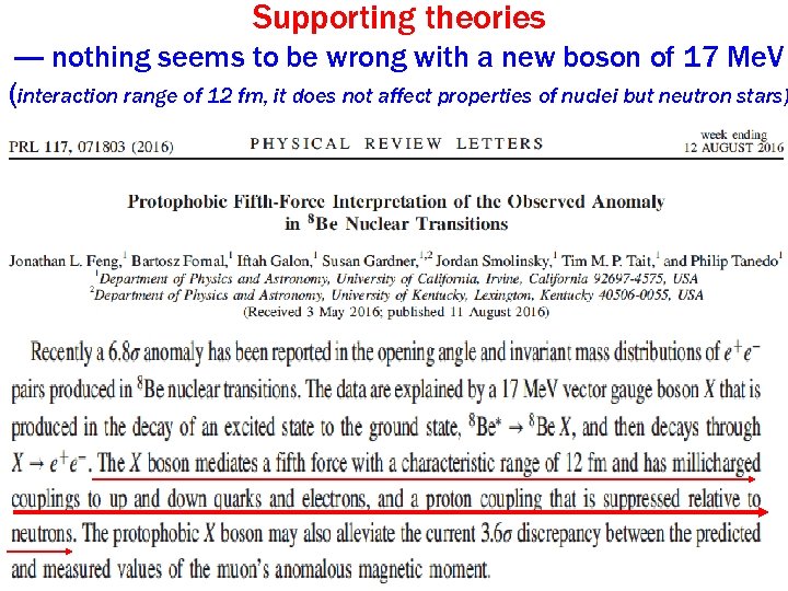 Supporting theories ---- nothing seems to be wrong with a new boson of 17