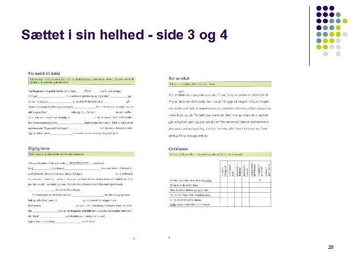 Sættet i sin helhed - side 3 og 4 28 