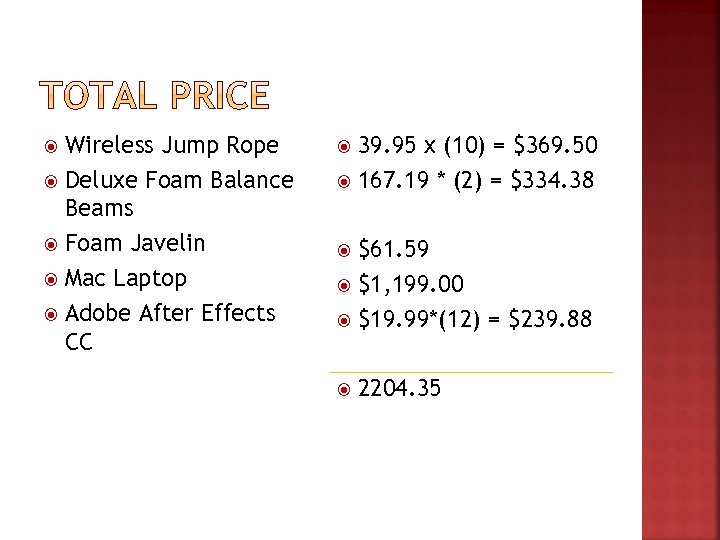 Wireless Jump Rope Deluxe Foam Balance Beams Foam Javelin Mac Laptop Adobe After Effects