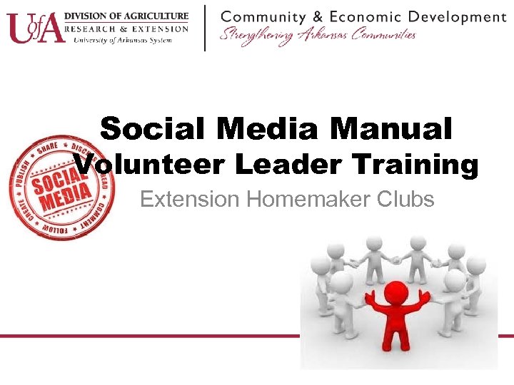 Social Media Manual Volunteer Leader Training Extension Homemaker Clubs 