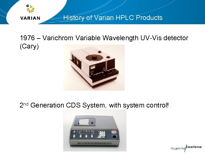 History of Varian HPLC Products 1976 – Varichrom Variable Wavelength UV-Vis detector (Cary) 2