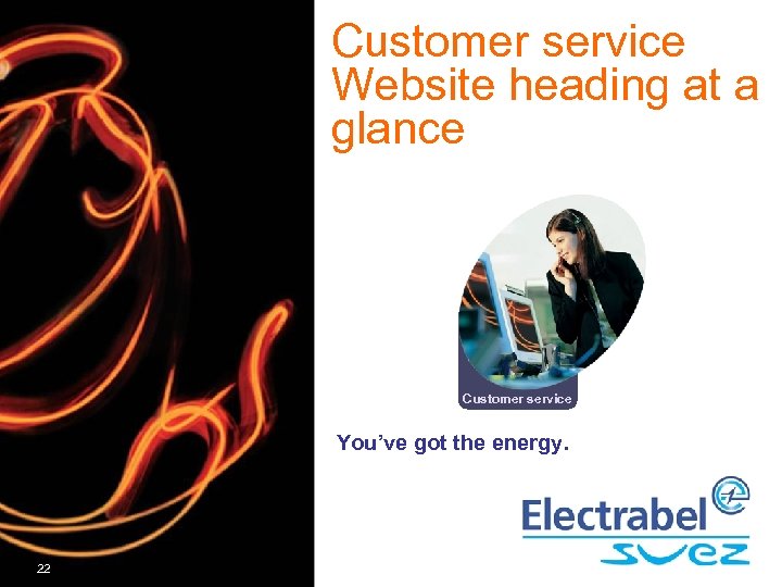 L’espace Client. Customer service Website heading at a glance Customer service You’ve got the