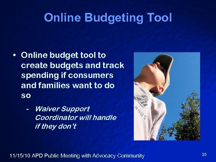 Online Budgeting Tool • Online budget tool to create budgets and track spending if