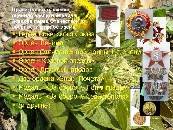 Правительство высоко оценило заслуги Эдуарда Асадова перед Отечеством в военное и мирное время •