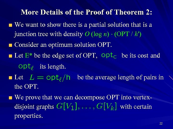 More Details of the Proof of Theorem 2: We want to show there is