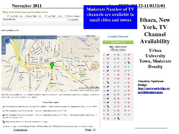 November 2011 doc. : IEEE 802. 22 -11/0132 r 01 Moderate Number of TV