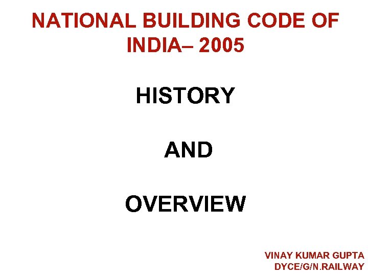 national-building-code-of-india-2005-history-and