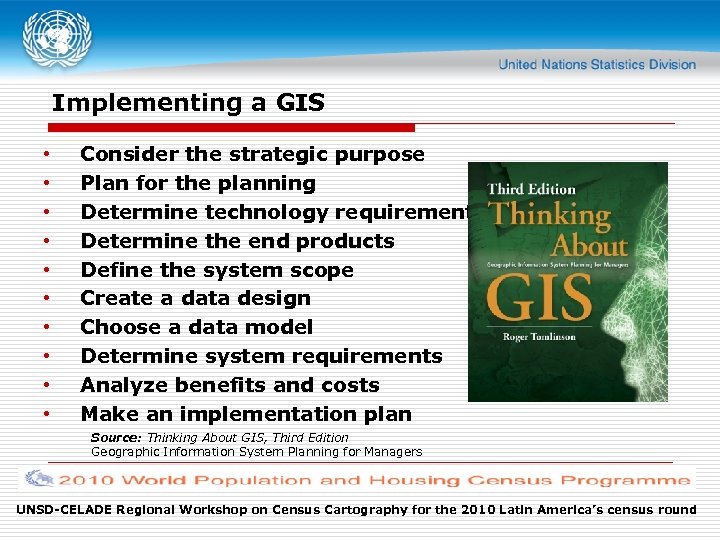 Implementing a GIS • • • Consider the strategic purpose Plan for the planning