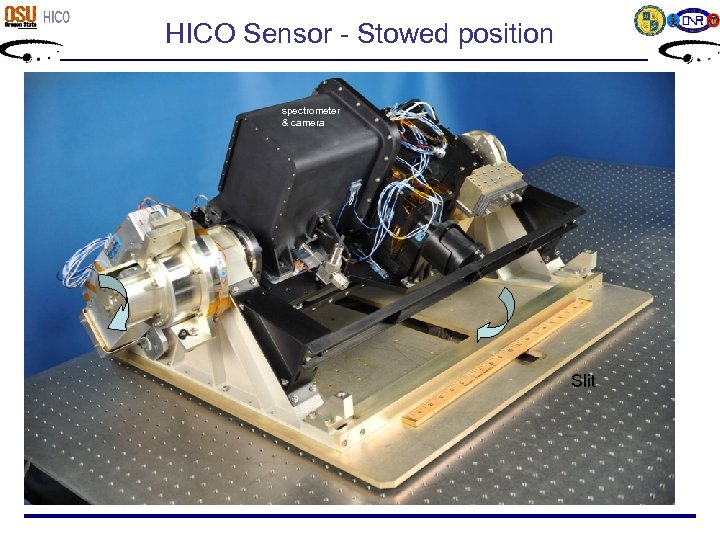HICO Sensor - Stowed position spectrometer & camera Slit 