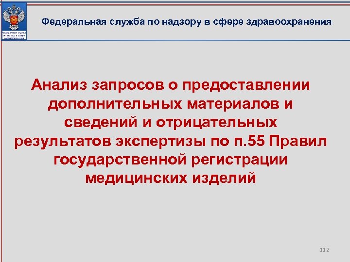 Федеральная служба по надзору в сфере здравоохранения Анализ запросов о предоставлении дополнительных материалов и