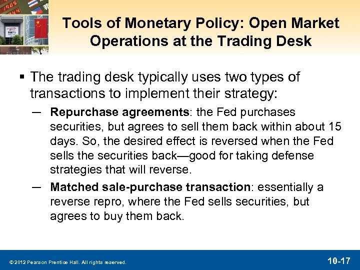 Chapter 10 Conduct Of Monetary Policy Tools Goals