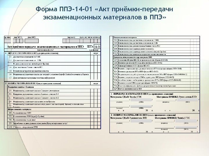 Образец заполнения формы ппэ 01