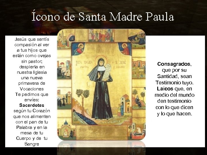 Rezamos la oración por las vocaciones Jesús que sentís compasión al ver a tus